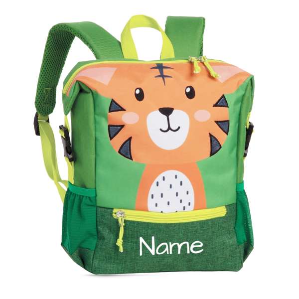 Fabrizio Rucksack Kindergartentasche KiTa personalisiert mit Namen Tiger